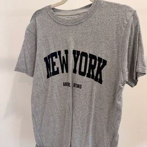Anine Bing Gray New York Tee